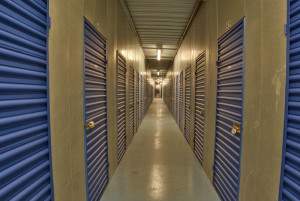 Storage units inside Carrollton storage facility