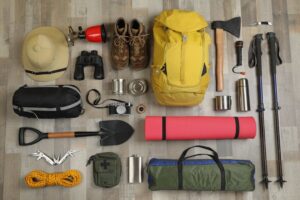 camping gear for self storage
