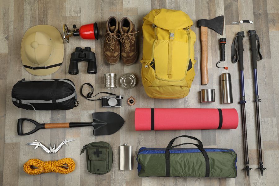 camping gear for self storage